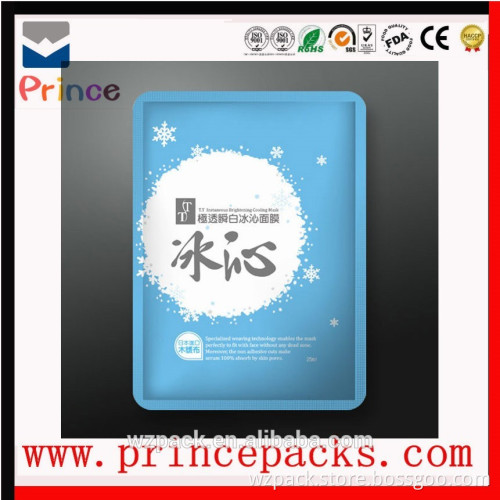 Facial Sheet Mask packing Bag with Tear Notch, colorful printing